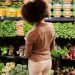 verduras y frutas en supermercado