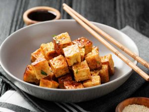 Comida y tofu